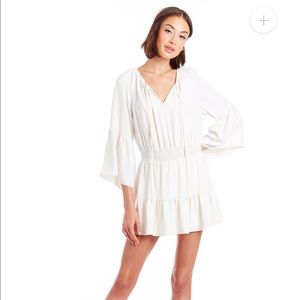 Amanda Uprichard White Beach Romper Dress